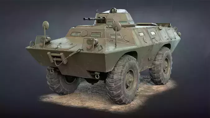 V-100 Commando Cage M706 APC Low-poly 3D model