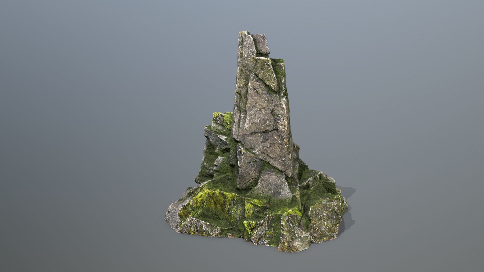 skull mountain Low-poly 3D model_5