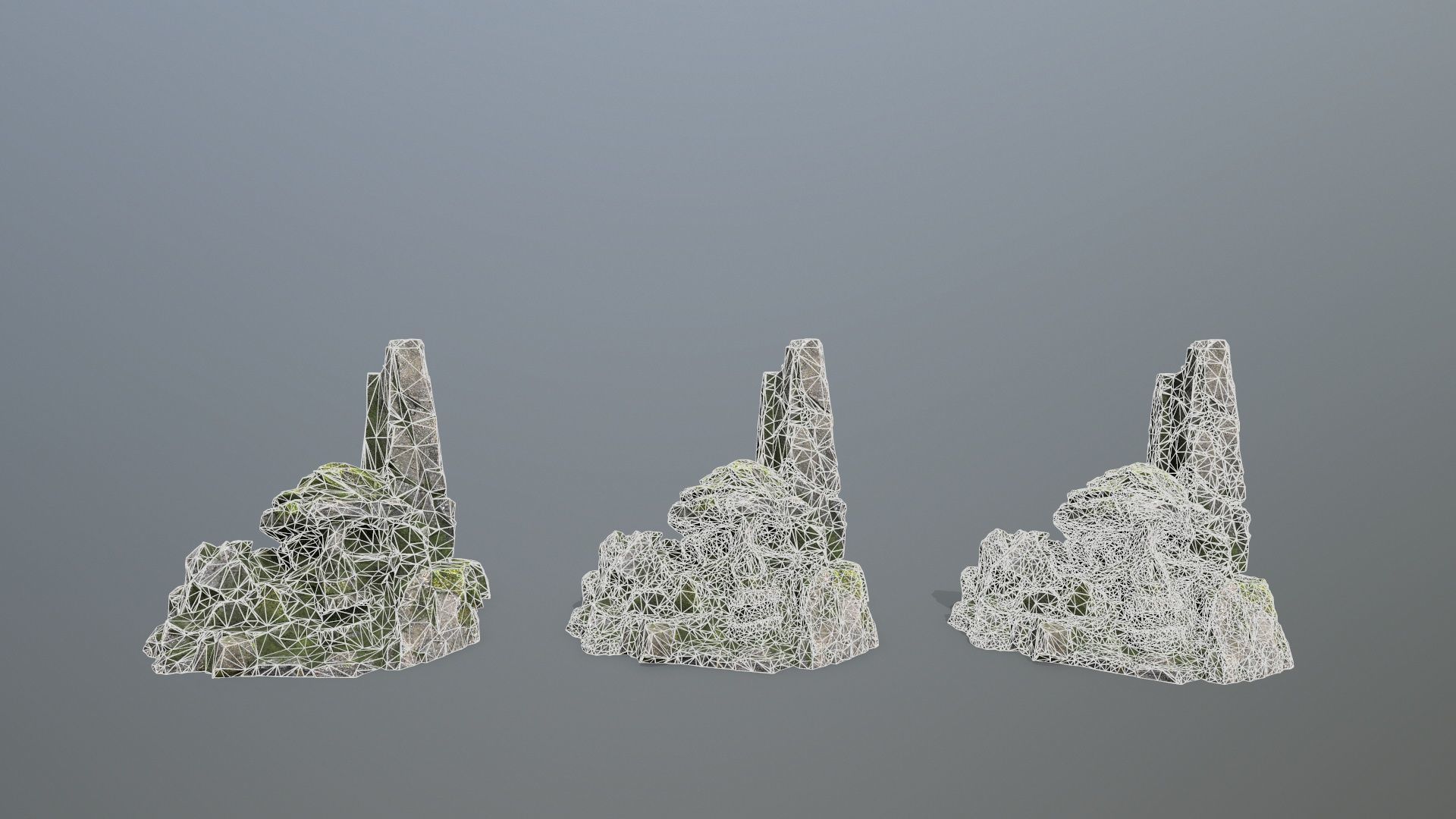 skull mountain Low-poly 3D model_15