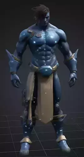 Scifi Character Warrior