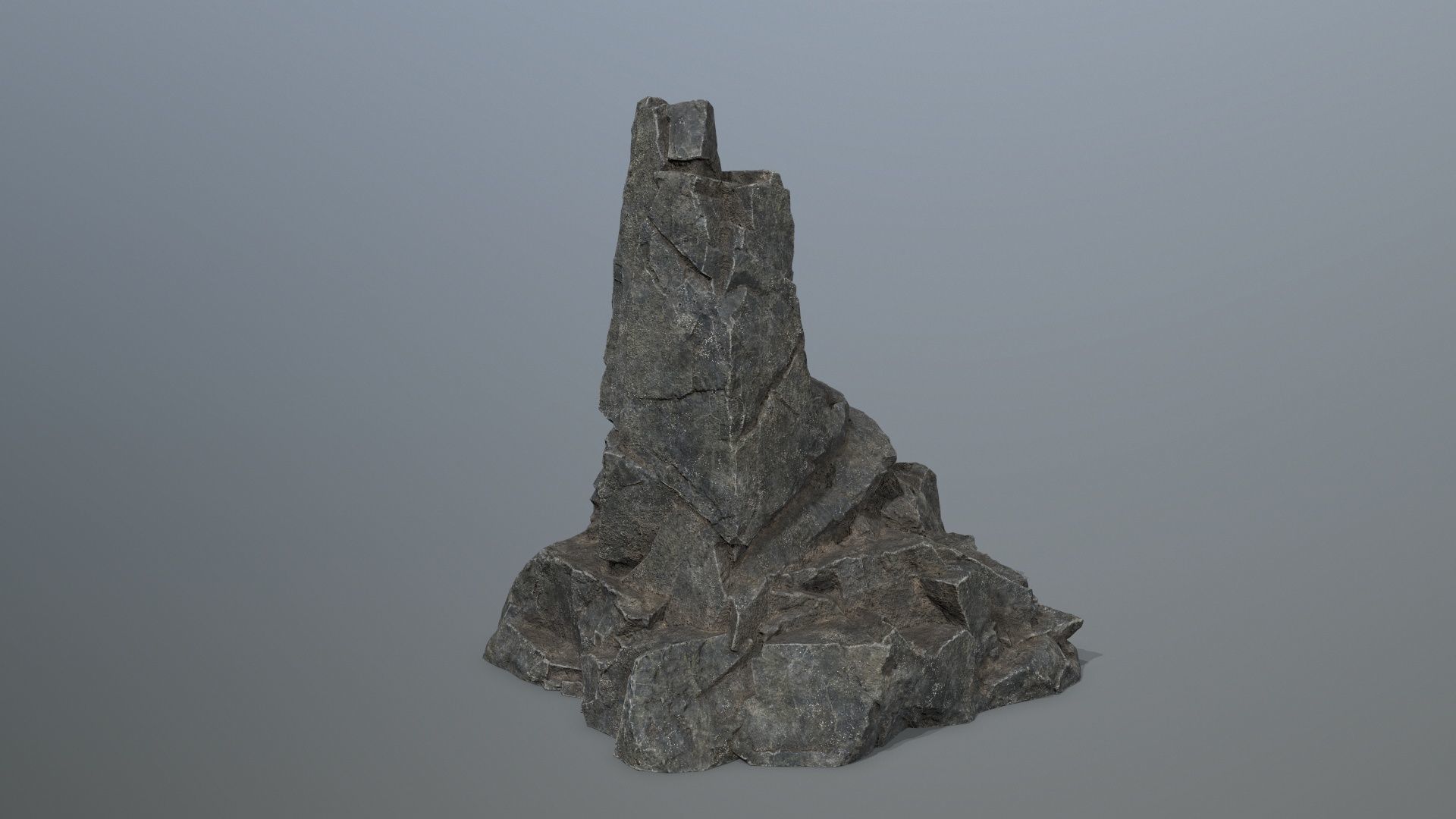 skull mountain Low-poly 3D model_6