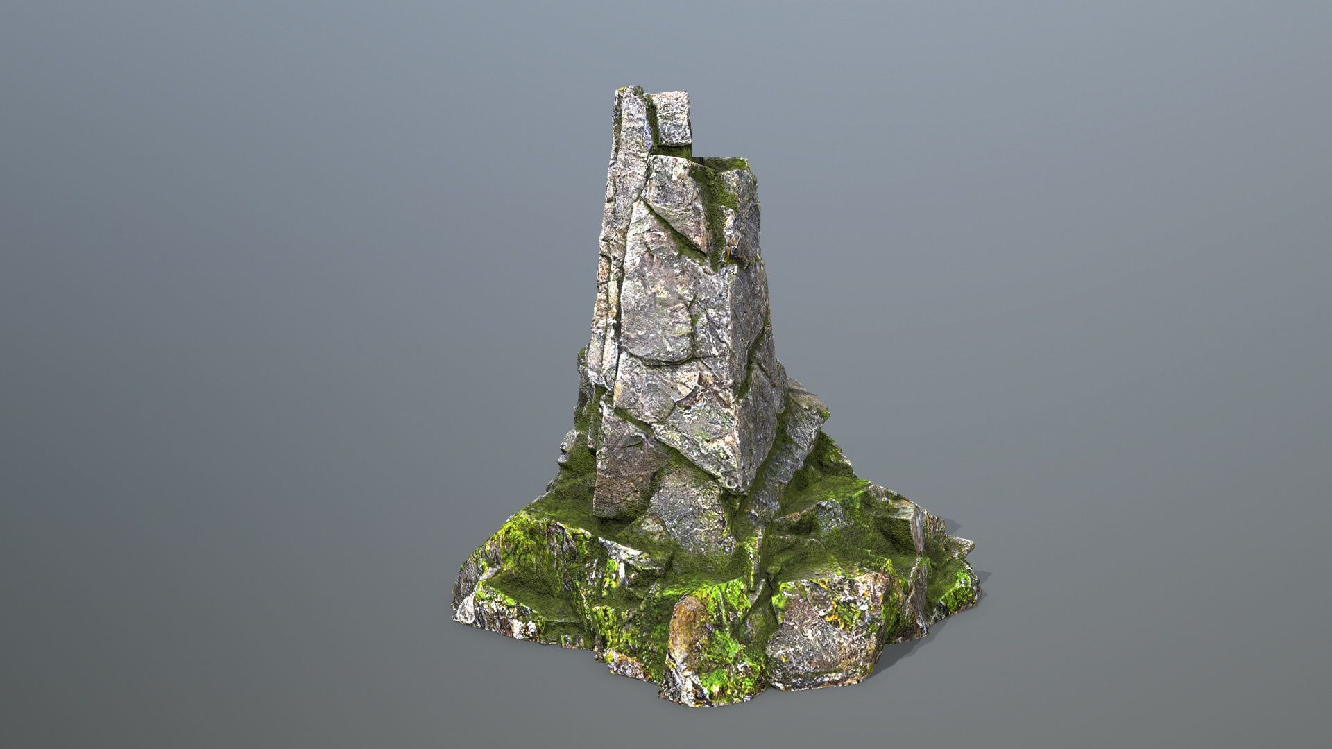 skull mountain Low-poly 3D model_5
