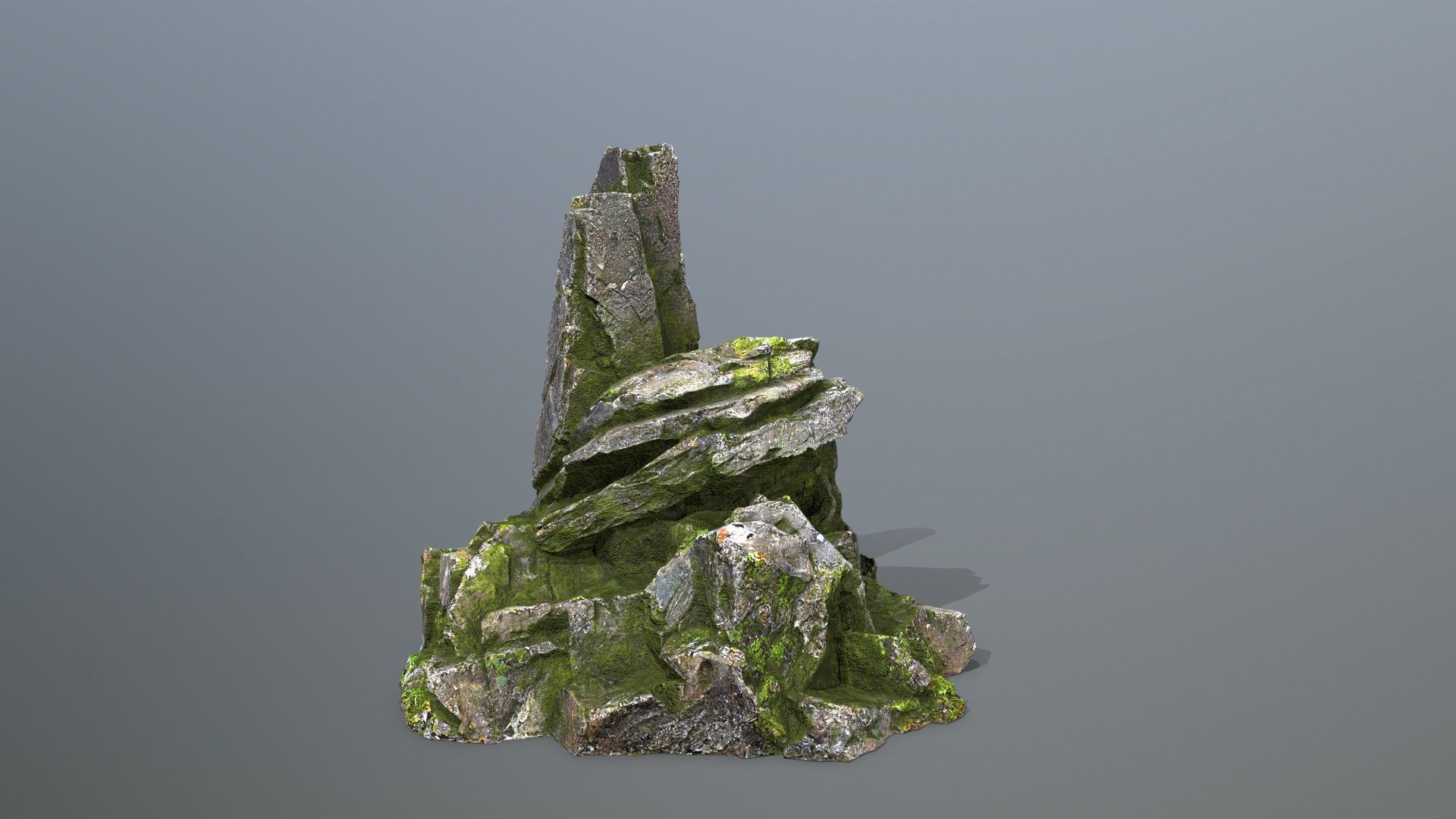 skull mountain Low-poly 3D model_8