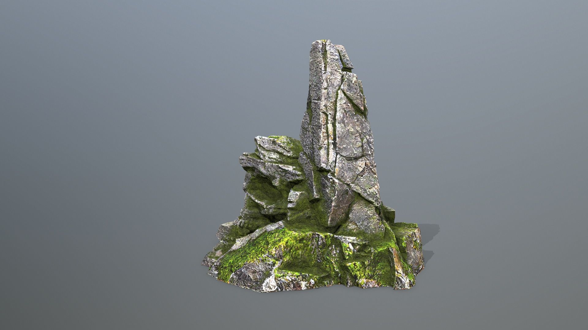 skull mountain Low-poly 3D model_4