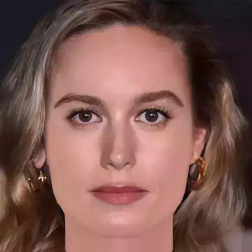 Brie Larson Head - No Hair - Low poly head for game 
