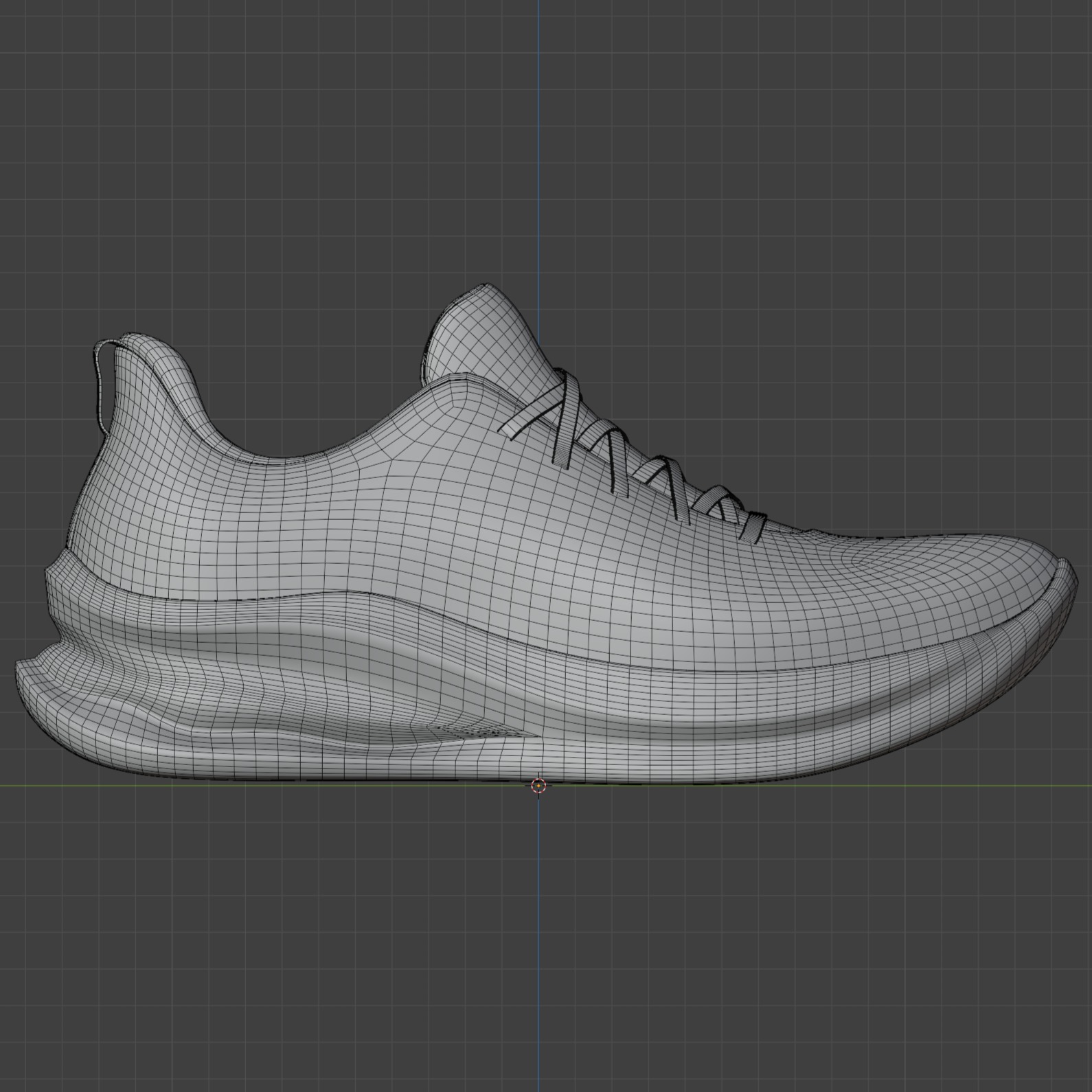Footwear shoes Sneaker 023 Low-poly 3D model_1