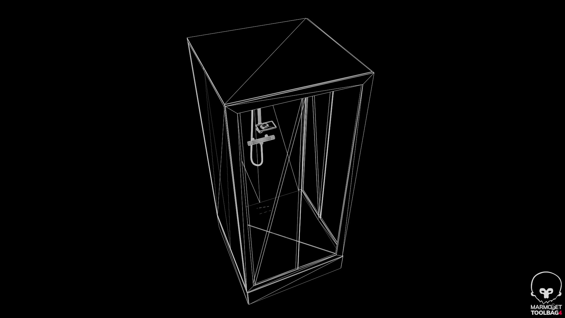 Dirty Shower Low-poly 3D model_24