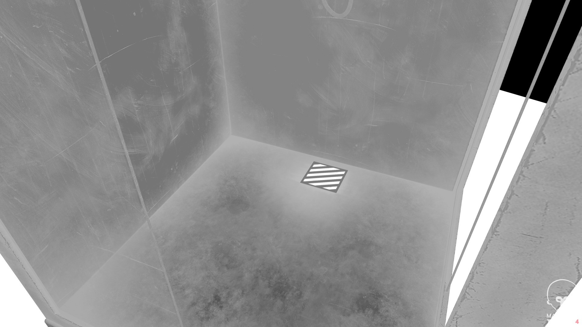 Dirty Shower Low-poly 3D model_13