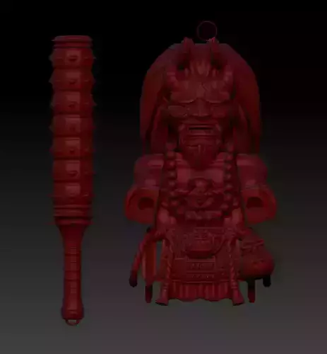 Lego Bricks Compatible Minifigure Japanese Oni  3D print model