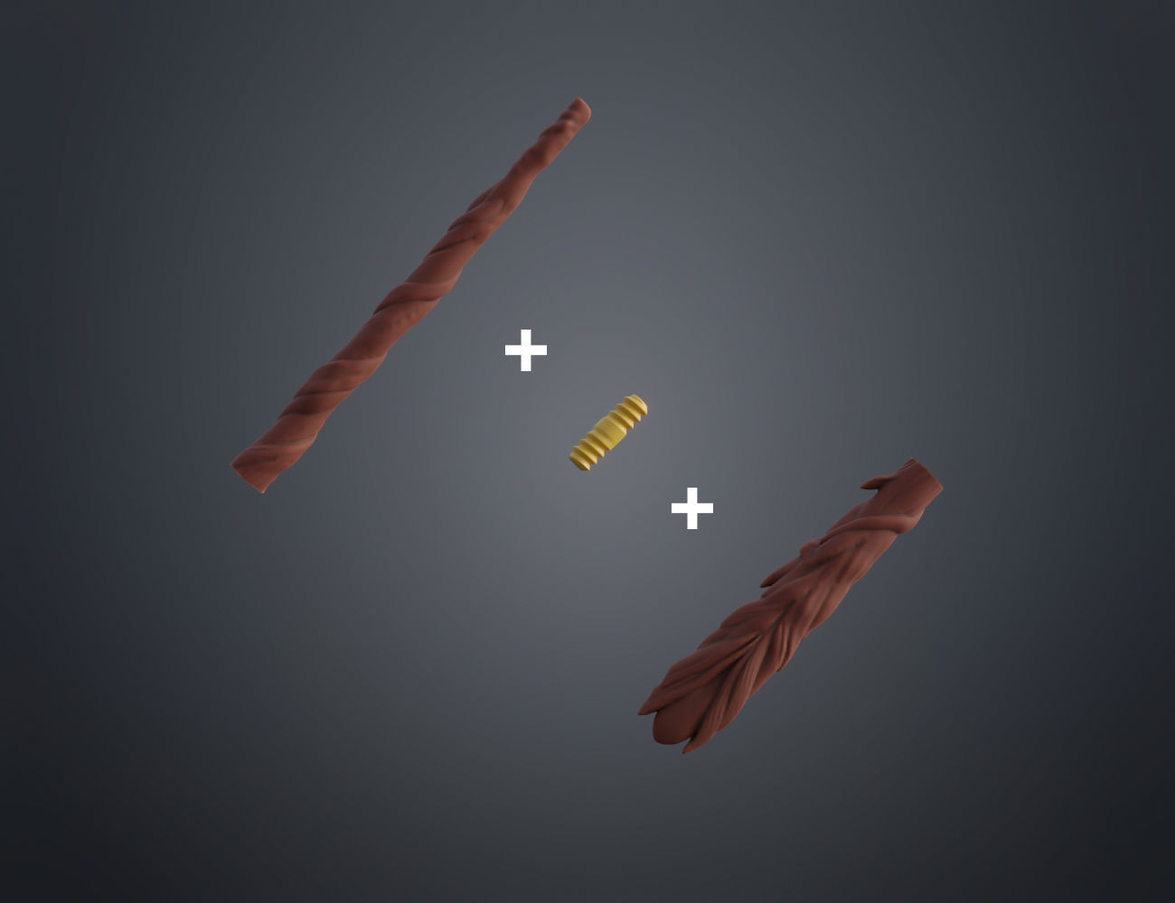 Ilvermorny School of Witchcraft and Wizardry Wands 3D print model_4