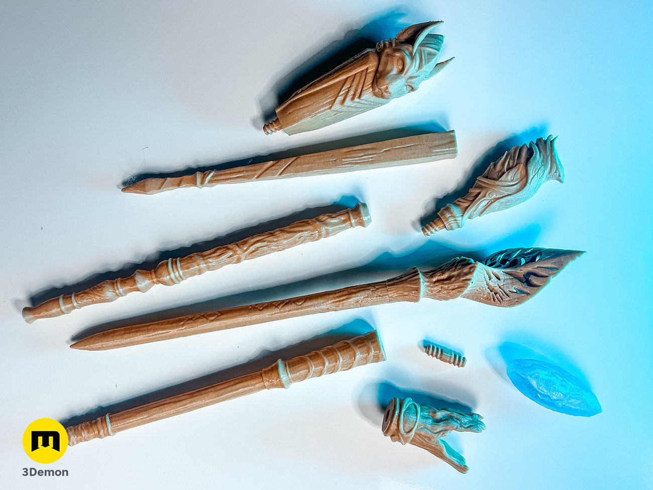 Ilvermorny School of Witchcraft and Wizardry Wands 3D print model_3