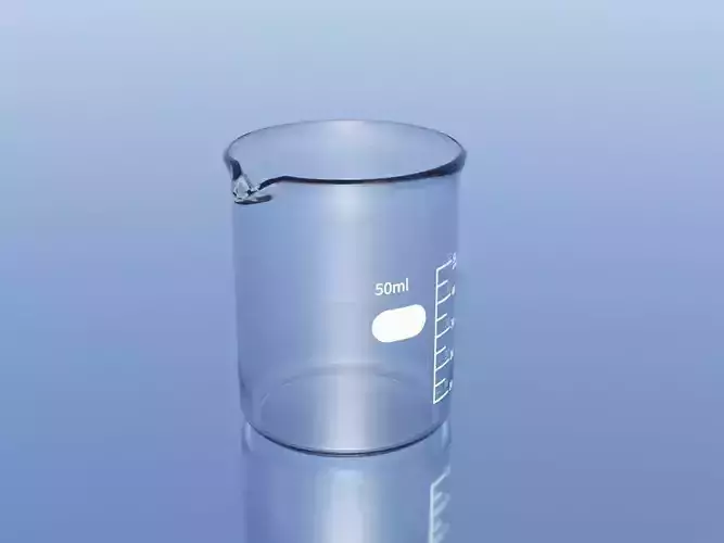 Beaker 50ml Free 3D model