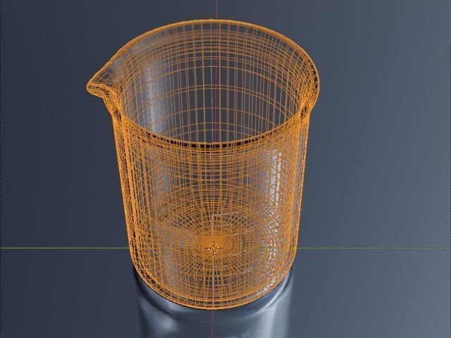 Beaker 50ml Free 3D model_4