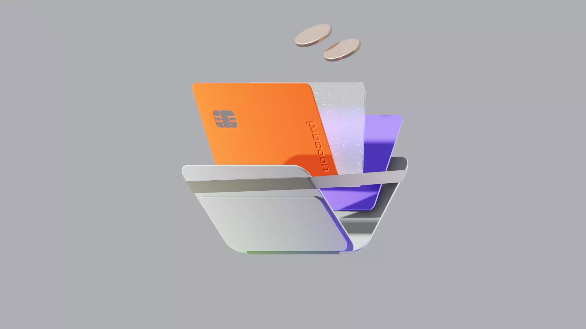Wallet Animat Low-poly 3D model_0