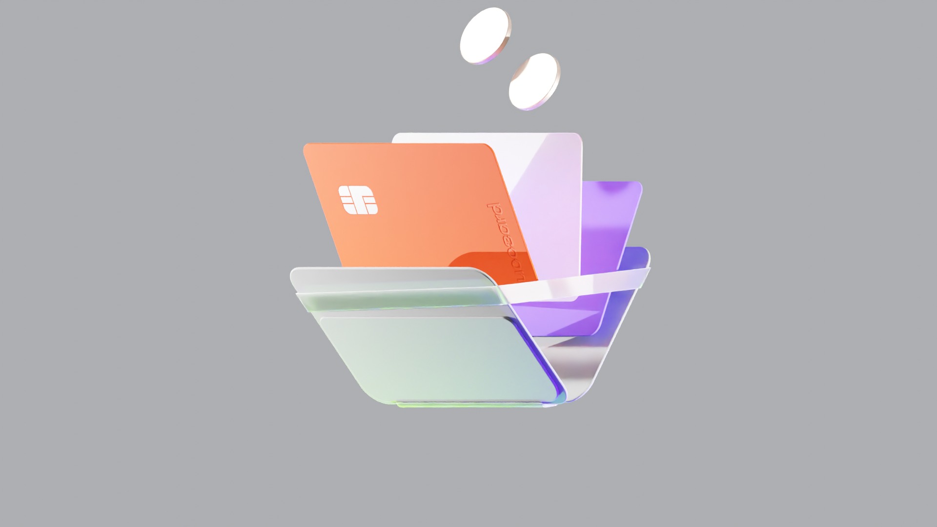 Wallet Animat Low-poly 3D model_4