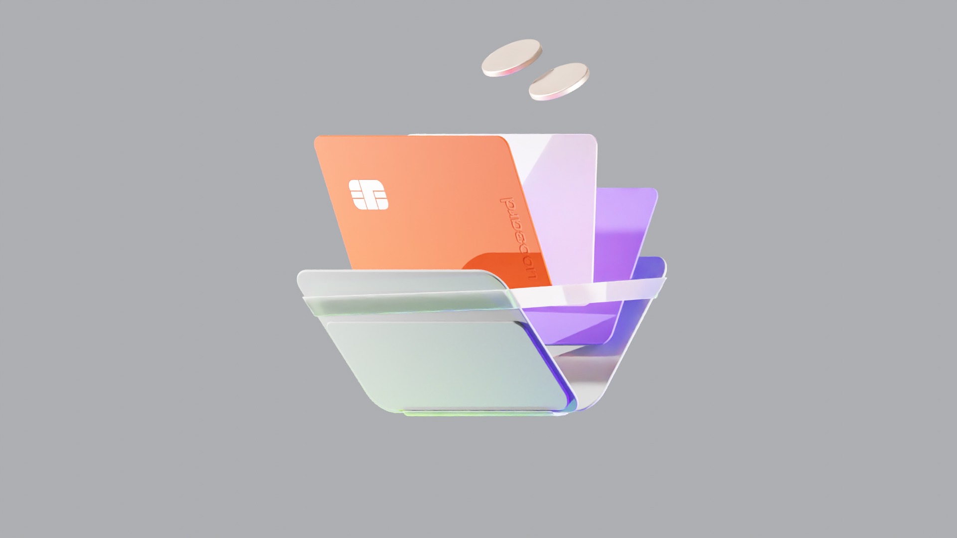 Wallet Animat Low-poly 3D model_2