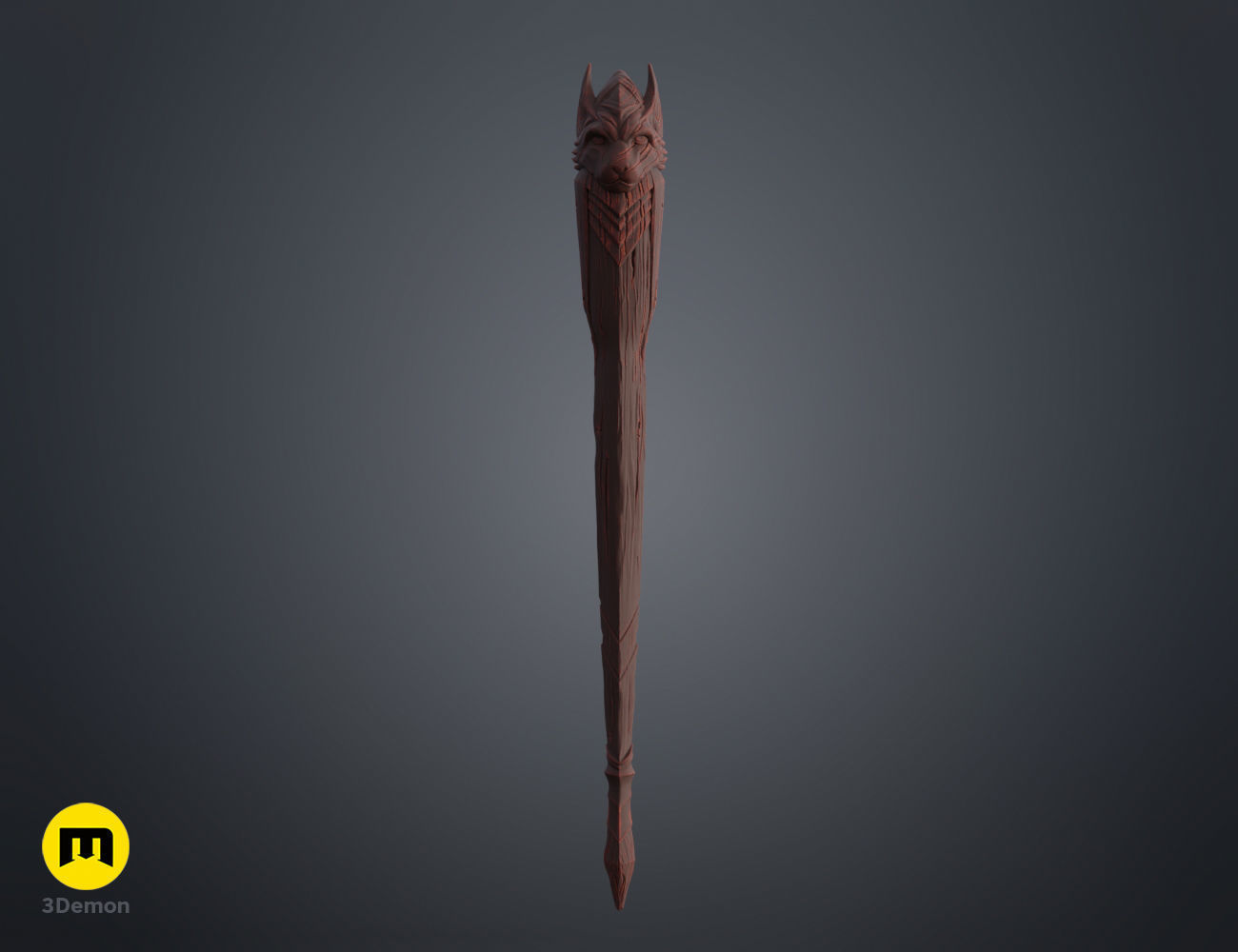 Zack Johnson wand Free 3D print model_5
