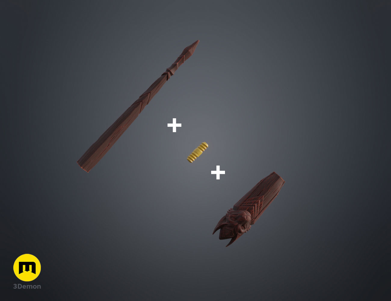 Zack Johnson wand Free 3D print model_2