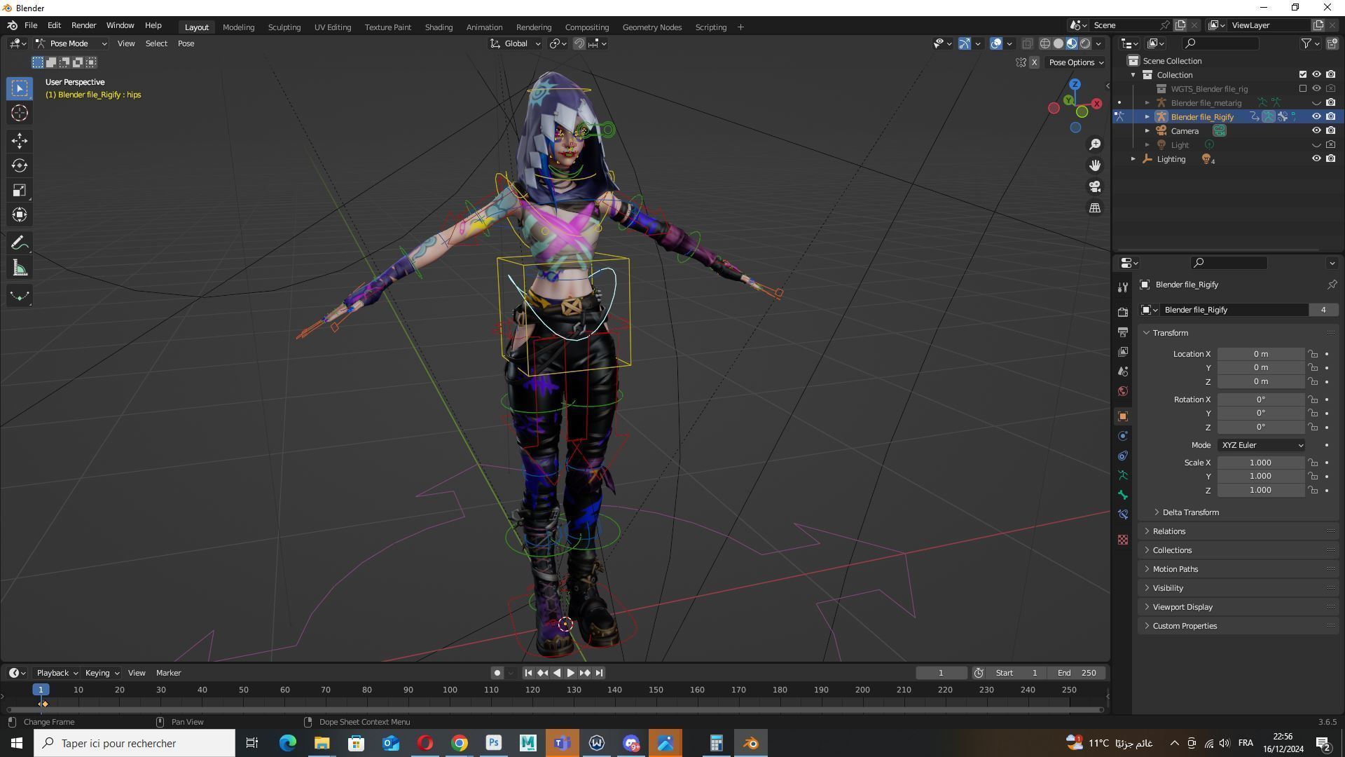 Arcane Prodigy Jinx Low-poly 3D model_18