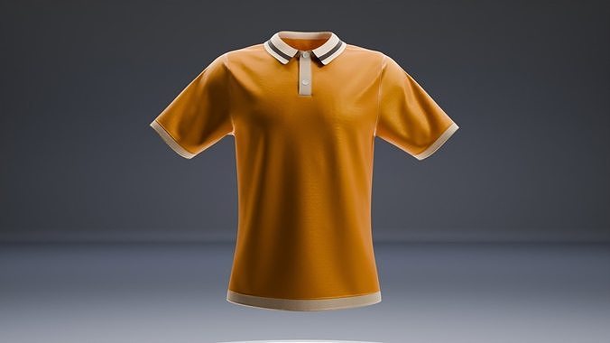 Men Polo Shirt 3D model