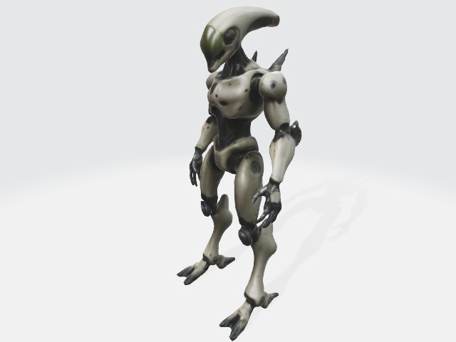 Alien robot 3D model_3