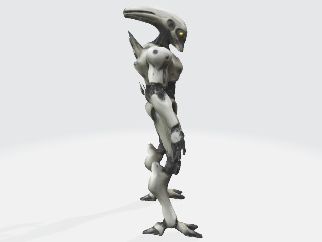 Alien robot 3D model_1