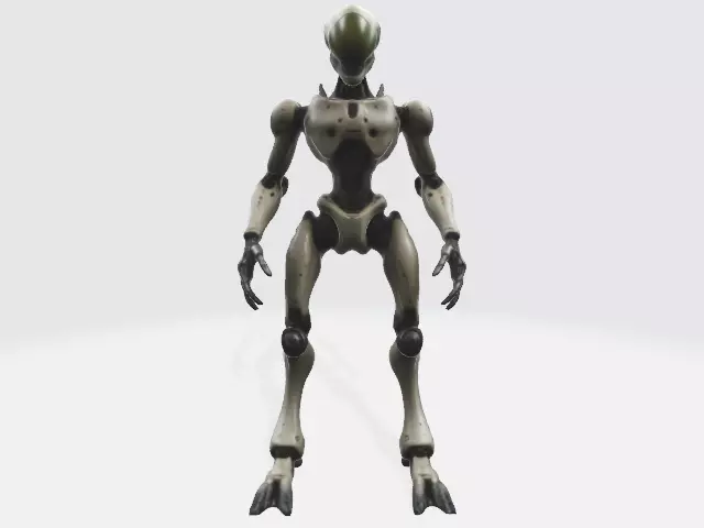 Alien robot 3D model_0