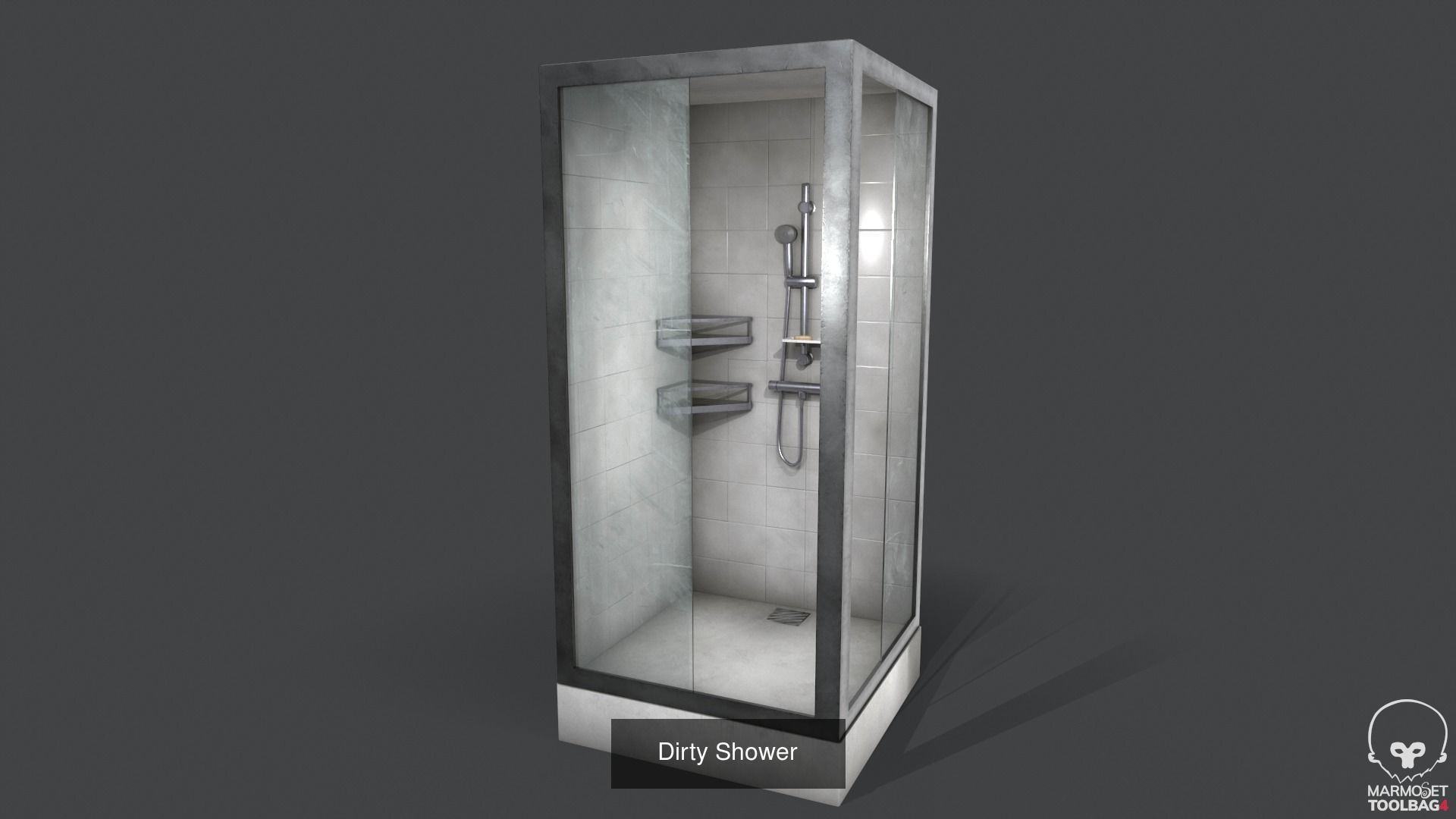 Dirty Bathroom 3D Model Collection_11