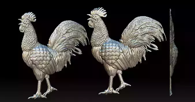 Rooster reliefs 3D Print model 