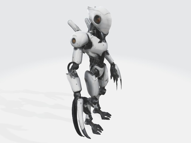 Assassin robot 3D model_3