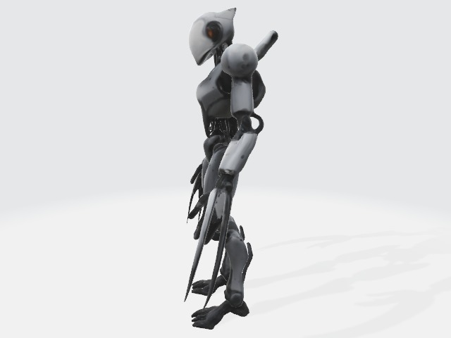 Assassin robot 3D model_1