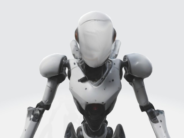 Assassin robot 3D model_4