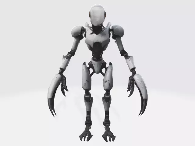 Assassin robot 3D model_0