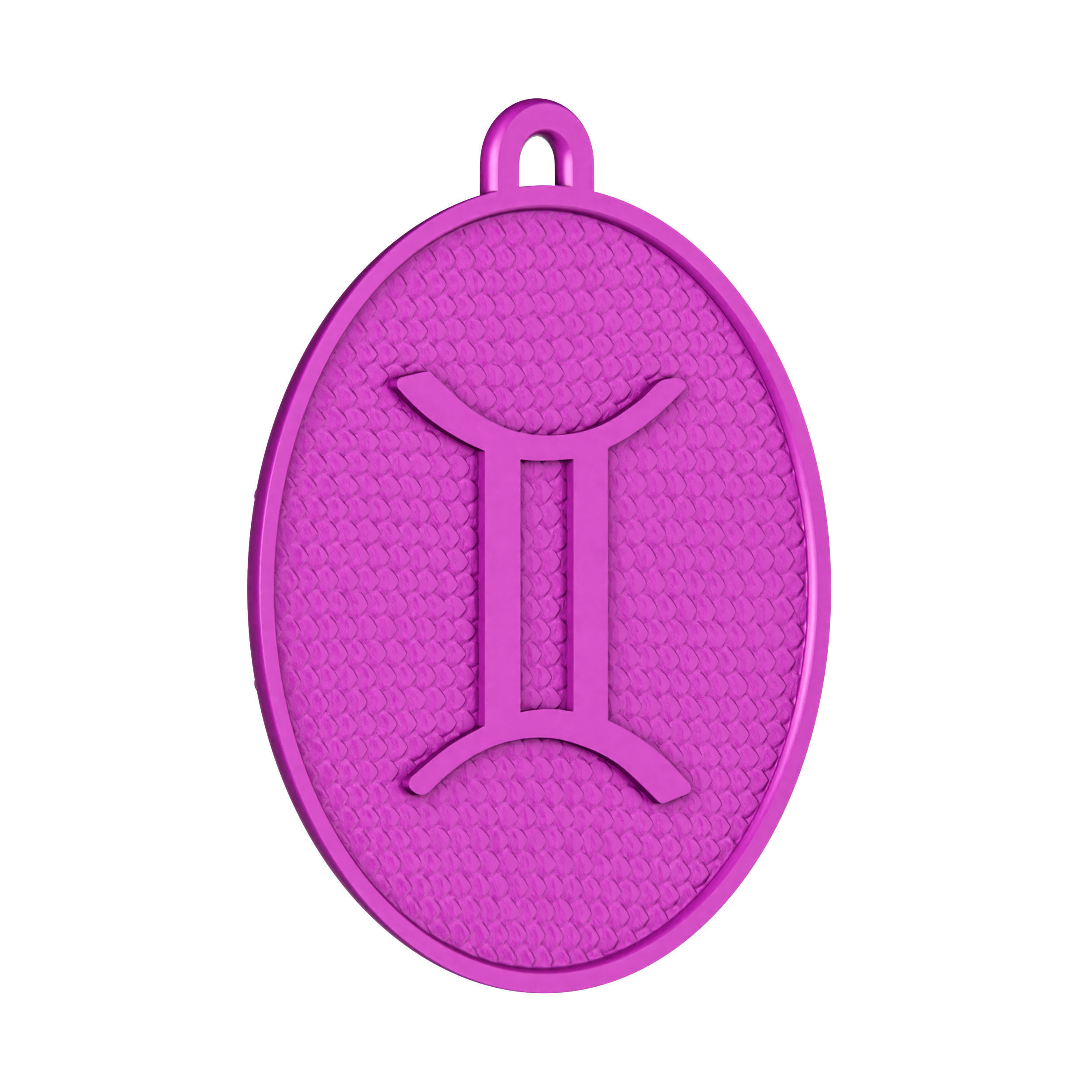 Gemini Zodiac Pendant 3D print model_5