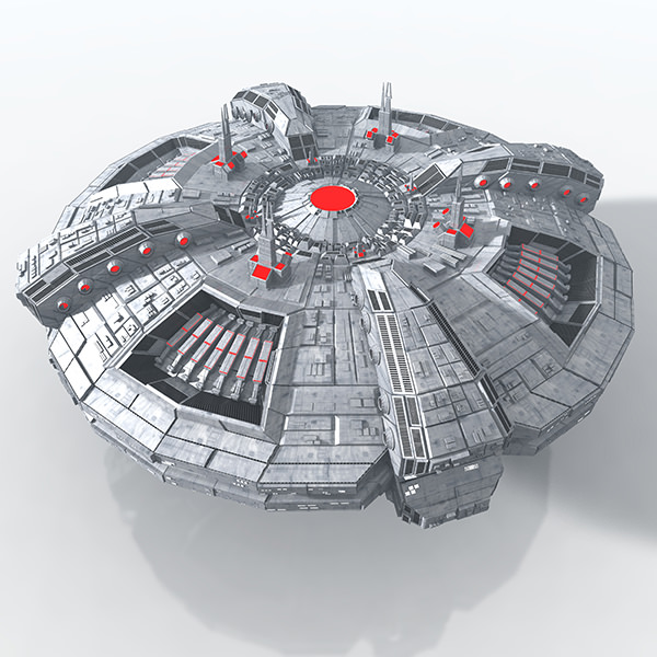 ALIEN MOTHERSHIP 3D model_2