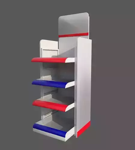 Low-Poly 3D Rack modele
