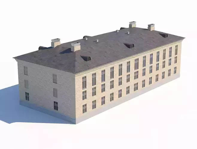 Classic brick residential building with pitched roof