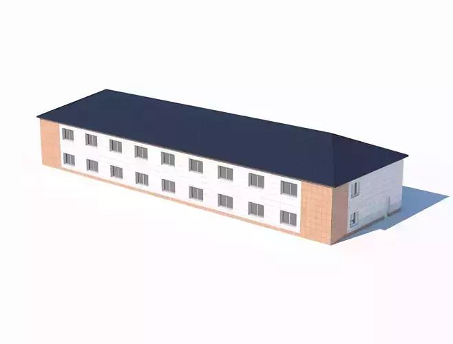 Modern two-story residential building with tiled facade