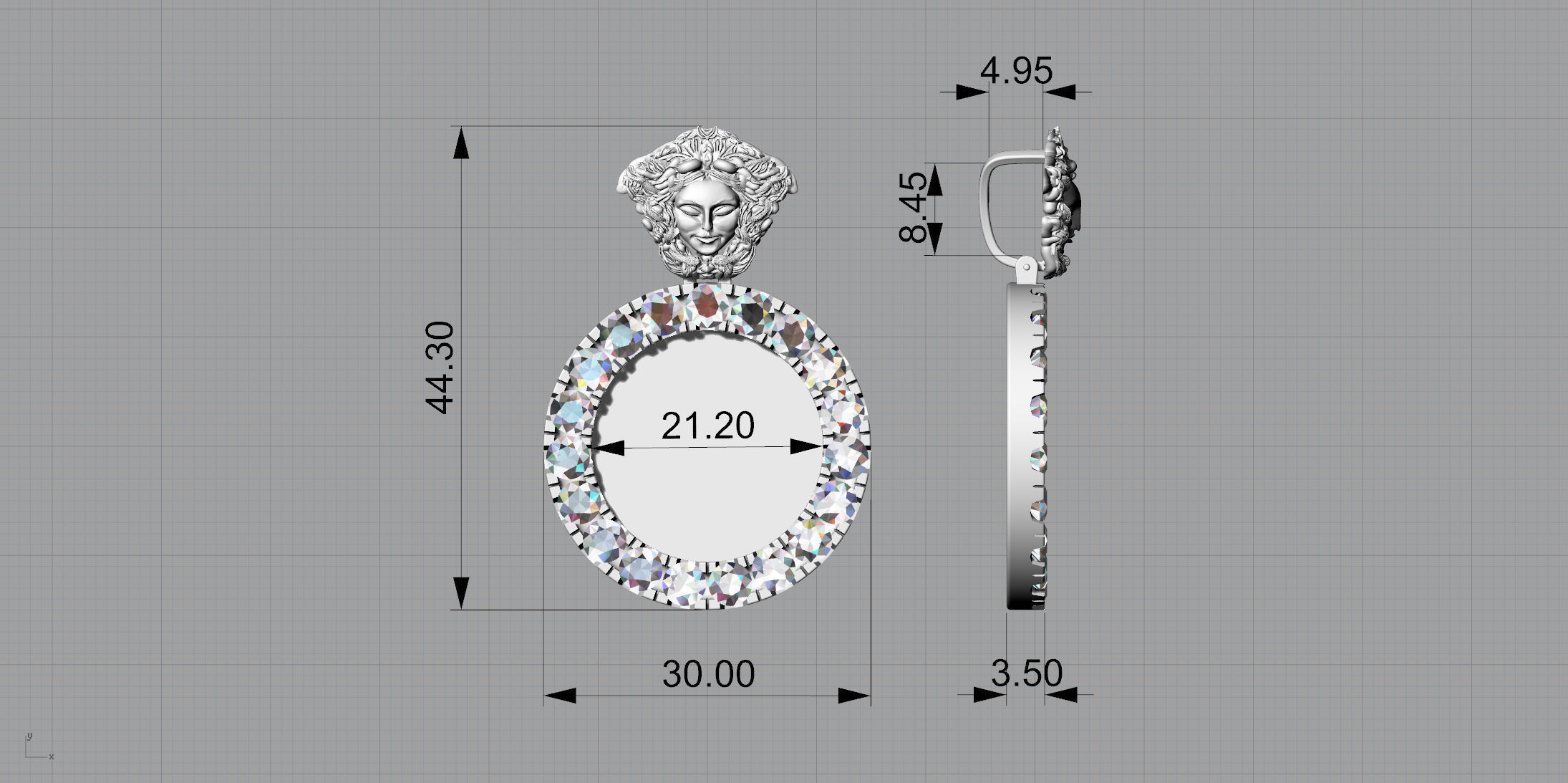 Gold N1212 3D print model_7