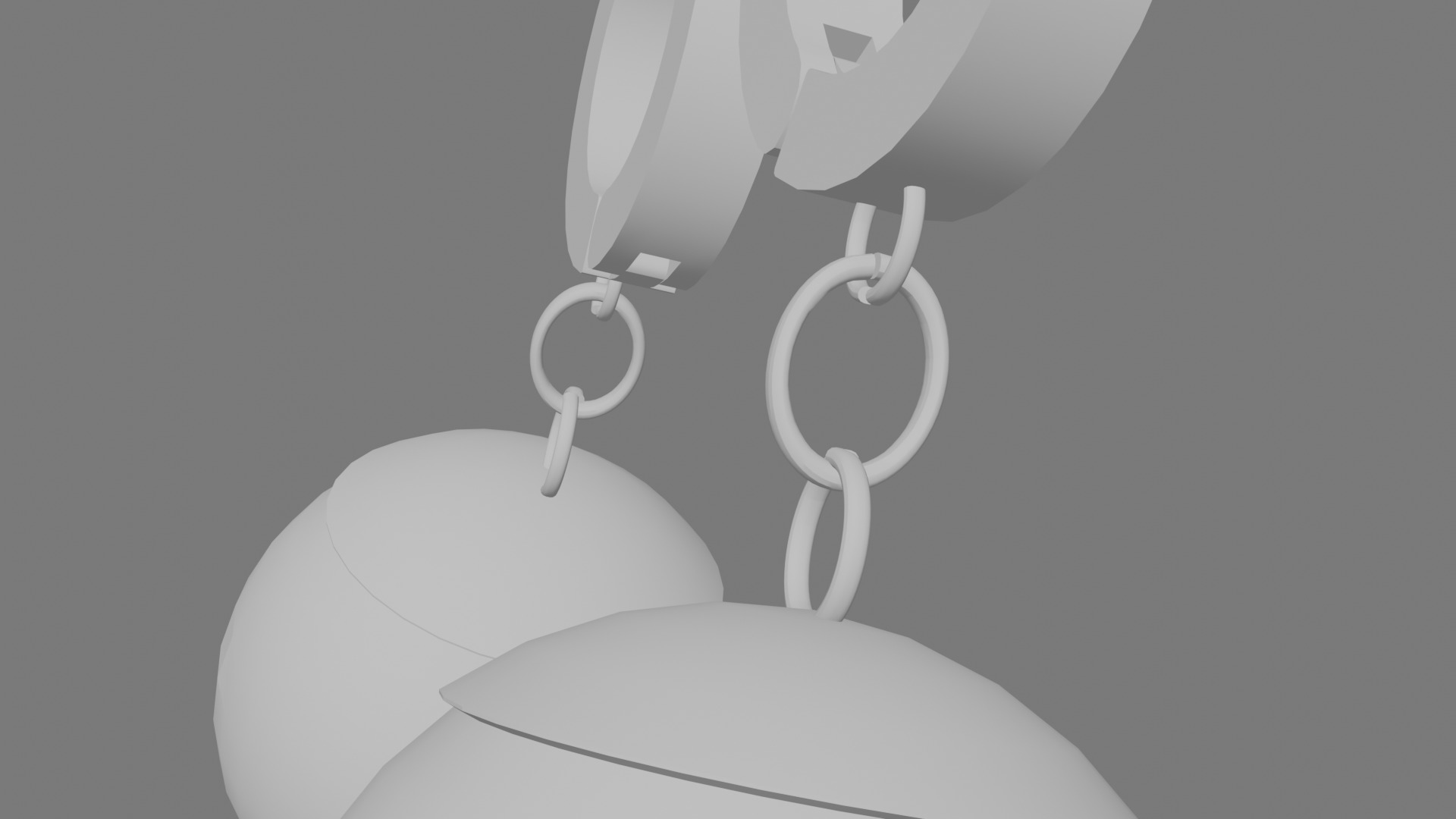 Potara Earrings - Color B Low-poly 3D model_14