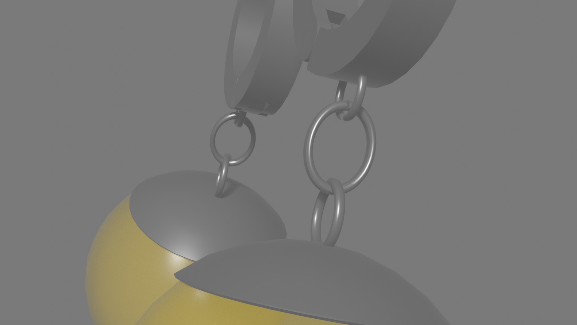 Potara Earrings - Color B Low-poly 3D model_13