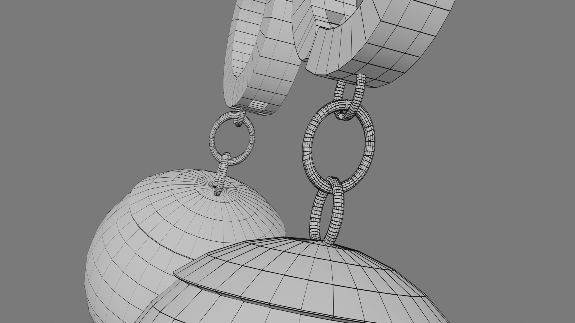 Potara Earrings - Color B Low-poly 3D model_15