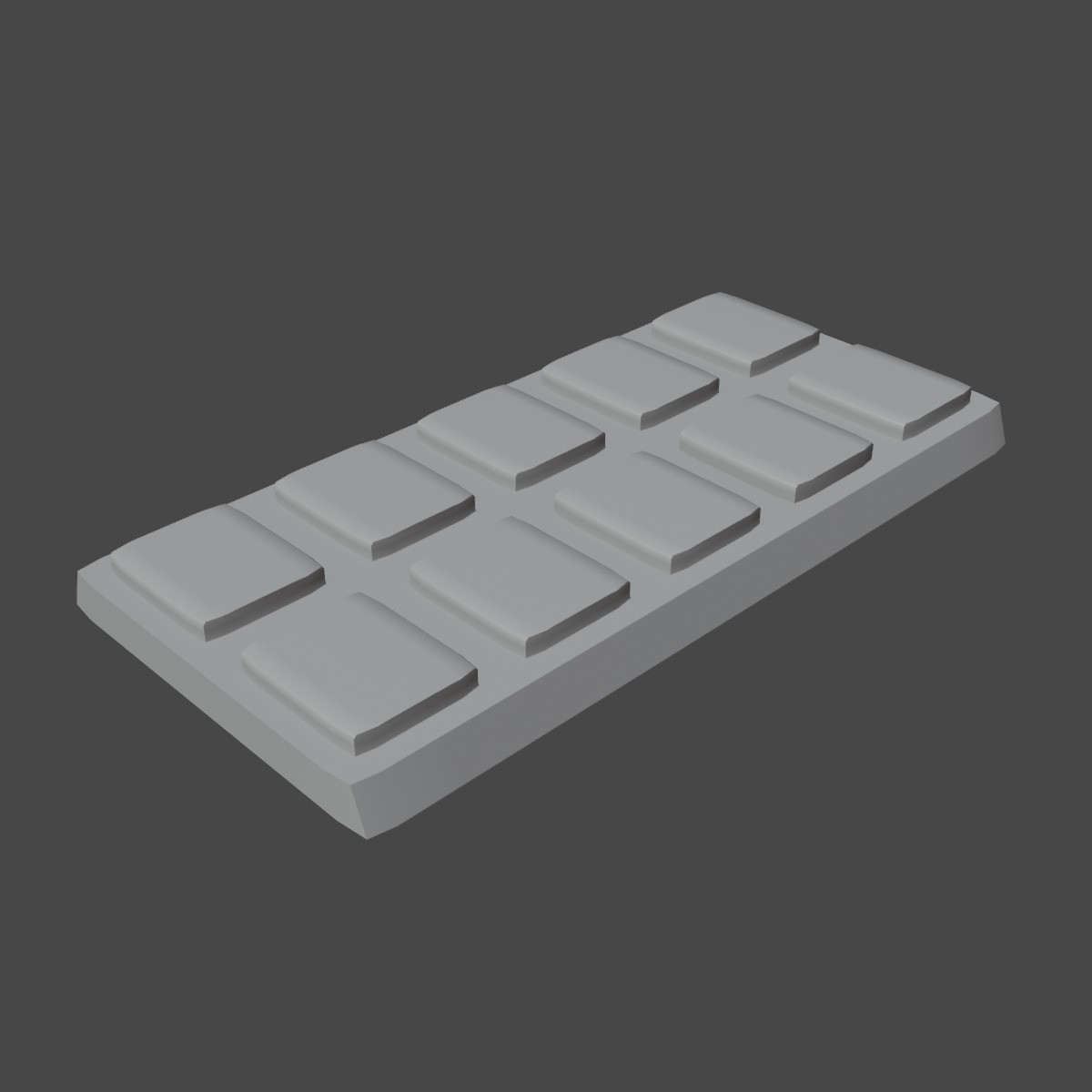 Stylized Chocolate 01 Low-poly 3D model_8