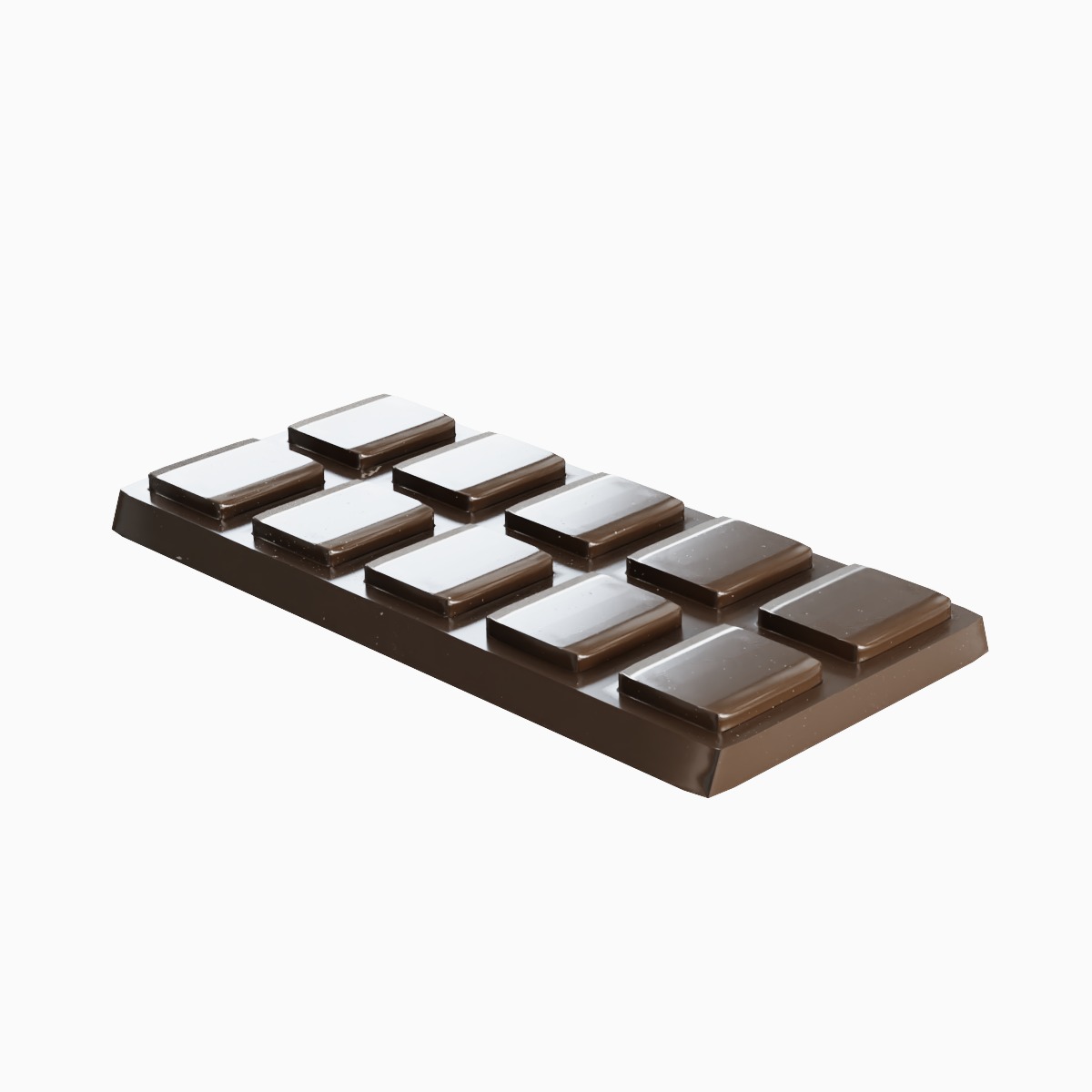 Stylized Chocolate 01 Low-poly 3D model_3