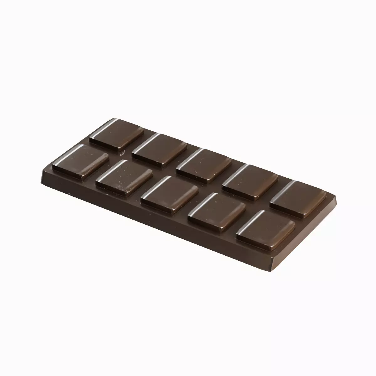 Stylized Chocolate 01 Low-poly 3D model_0