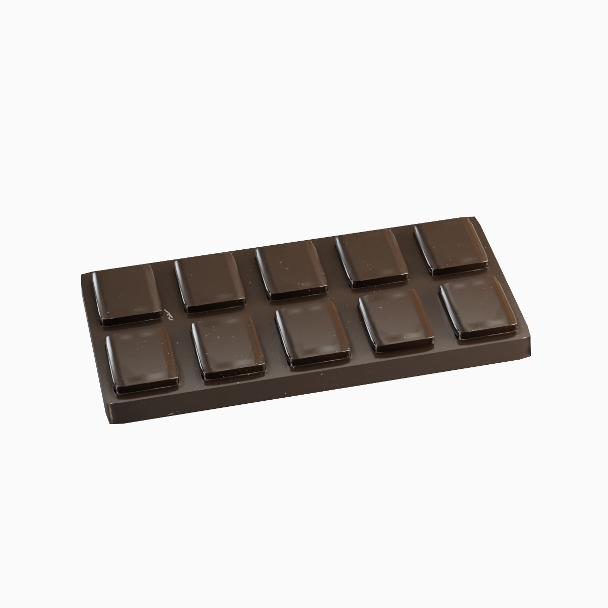 Stylized Chocolate 01 Low-poly 3D model_1