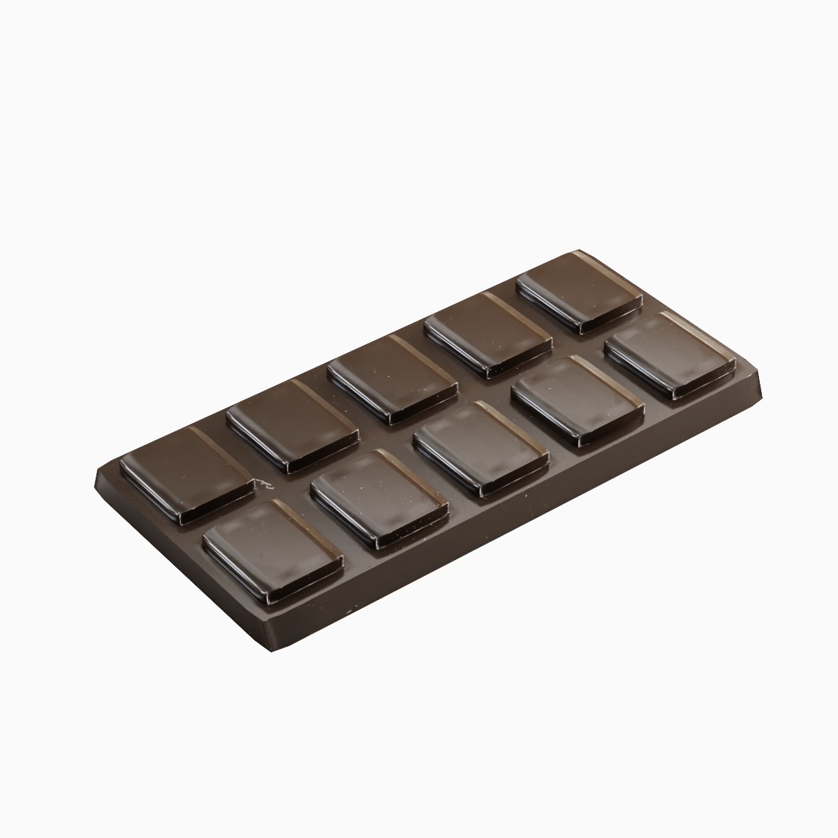 Stylized Chocolate 01 Low-poly 3D model_5