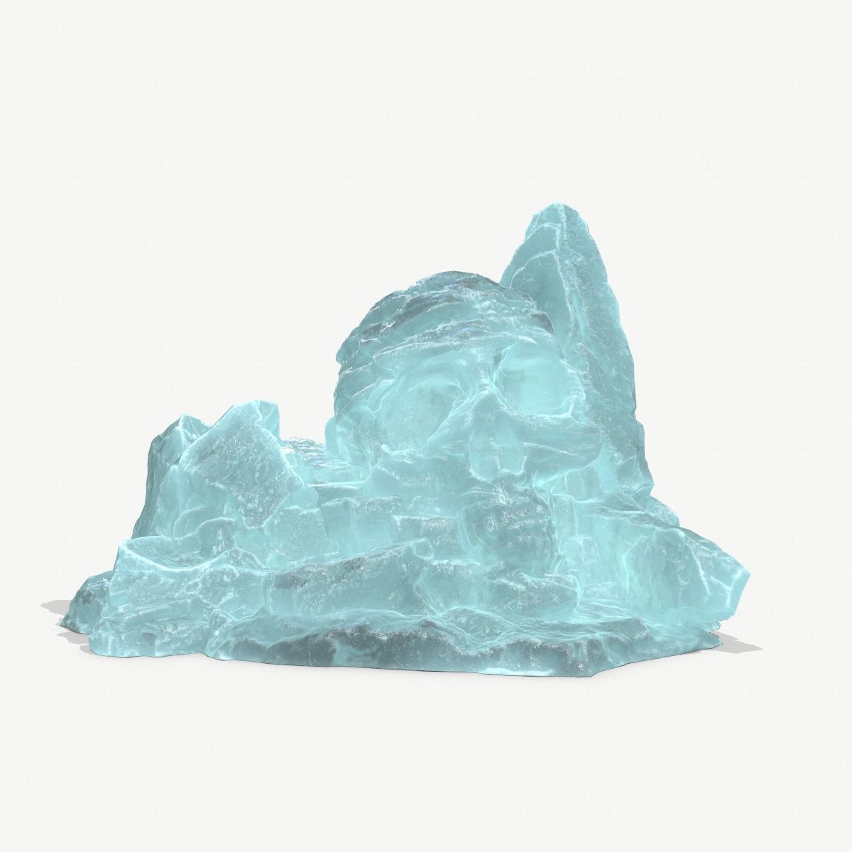Skull Rock Low-poly 3D model_1