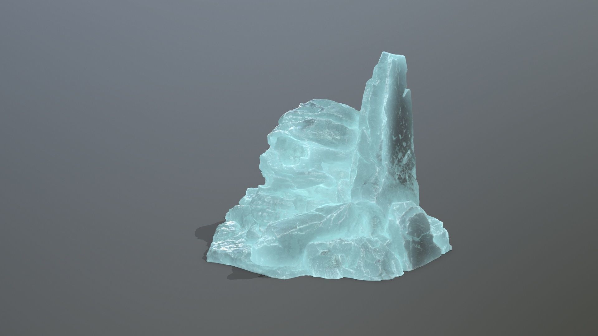 Skull Rock Low-poly 3D model_5