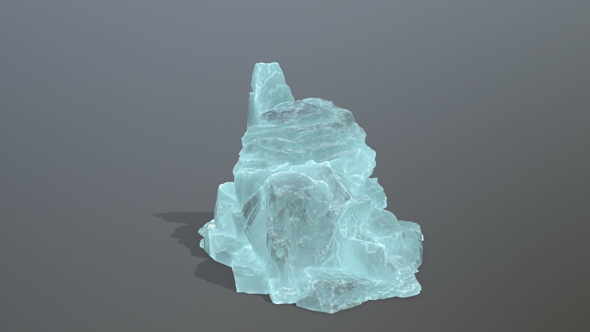 Skull Rock Low-poly 3D model_11